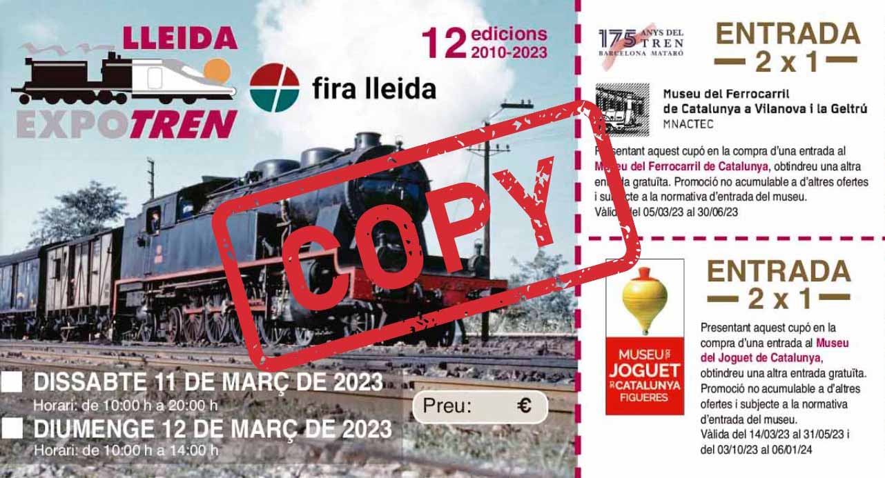 El Museo del Ferrocarril de Cataluña colabora con ExpoTREN Lleida